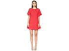 Red Valentino Crepe Envers Satin (evergreen) Women's Dress