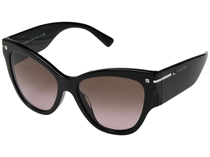 Valentino 0va4028a (black/brown Gradient Pink) Fashion Sunglasses