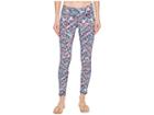 Lilly Pulitzer Upf 50+ Luxletic Weekender Leggings (bright Navy Neptunes Net) Women's Casual Pants