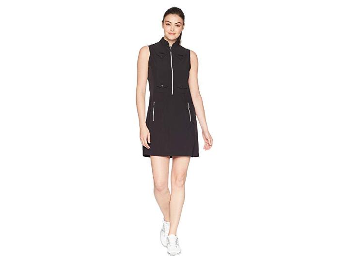 Jamie Sadock Airwear Lightweight Dress (jet Black) Women's Dress