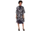 Collection Xiix Floral Lurex Jacquard Cover-up (navy) Women's Clothing
