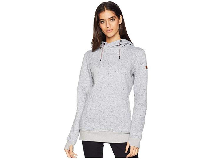 Roxy Dipsy Hoodie (warm Heather Grey) Women's Sweatshirt