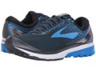 Brooks Ghost 10 (ebony/metallic Charcoal/electric Brooks Blue) Men's Running Shoes