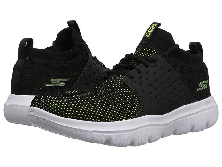 Skechers Performance Go Walk Evolution Ultra Turbo (black/lime) Men's Shoes