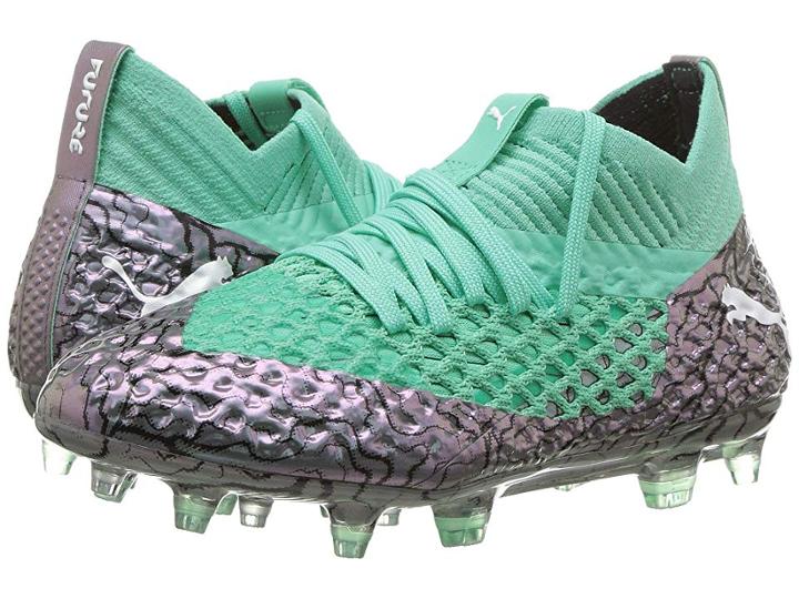 Puma Kids Future 2.1 Netfit Fg/ag (little Kid/big Kid) (color Shift/biscay Green/puma White/puma Black) Kid's Shoes