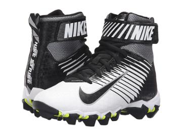 Nike Kids Lunarbeast Shark Bg Football (toddler/little Kid/big Kid) (white/black/black) Kids Shoes