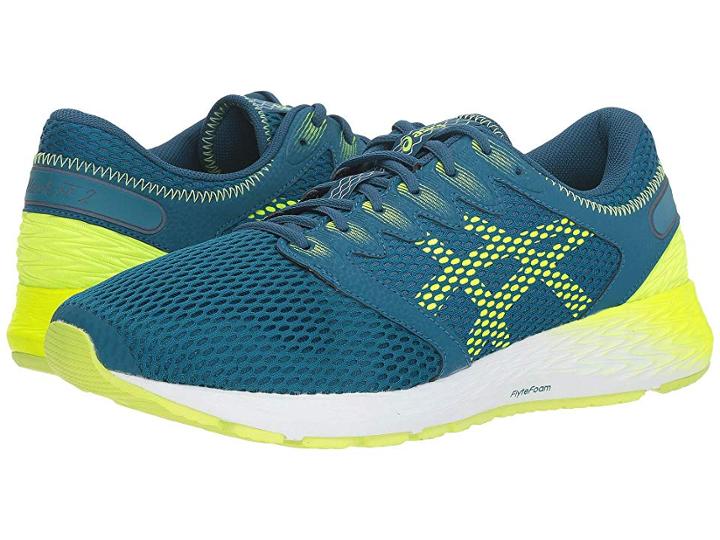 Asics Roadhawk Ff 2 (deep Aqua/flash Yellow) Men's Running Shoes