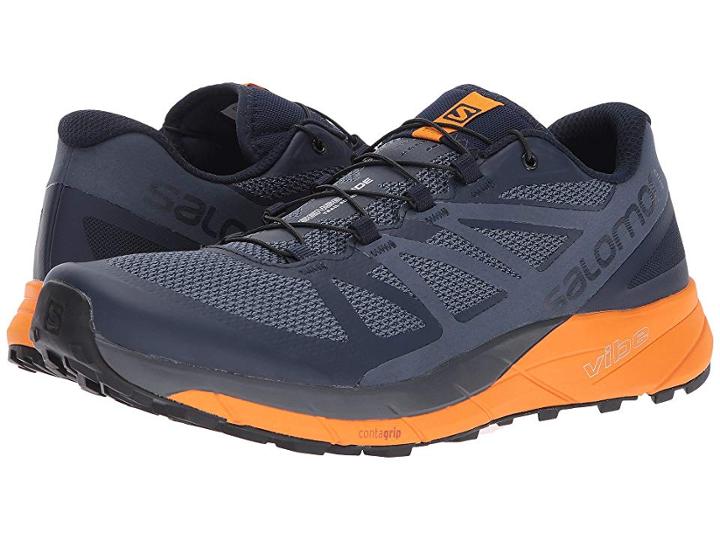 Salomon Sense Ride (navy Blazer/bright Marigold/ombre Blue) Men's Shoes