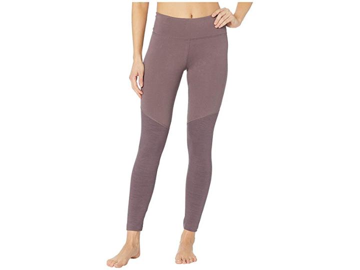 Reebok Elements Marble Color Blocked Leggings (almost Grey) Women's Casual Pants