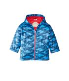 Hatley Kids Rocket Ships Splash Jacket (toddler/little Kids/big Kids) (blue) Boy's Coat