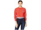 Converse Converse X Hello Kitty Long Sleeve Sport Tee (fiery Red) Women's T Shirt