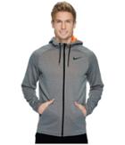 Nike Therma Sphere Full-zip Training Jacket (carbon Heather/hyper Crimson/black) Men's Sweatshirt