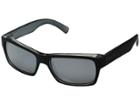 Vonzipper Fulton (black Steel/silver Grey Chrome) Plastic Frame Sport Sunglasses