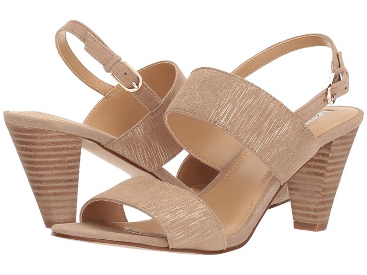 Tahari Easy (driftwood Striped Suede) High Heels