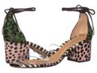 Schutz Sabrinni (green/black) Women's 1-2 Inch Heel Shoes