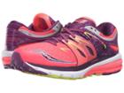 Saucony Zealot Iso 2 (vizicoral/purple/citron) Women's Running Shoes