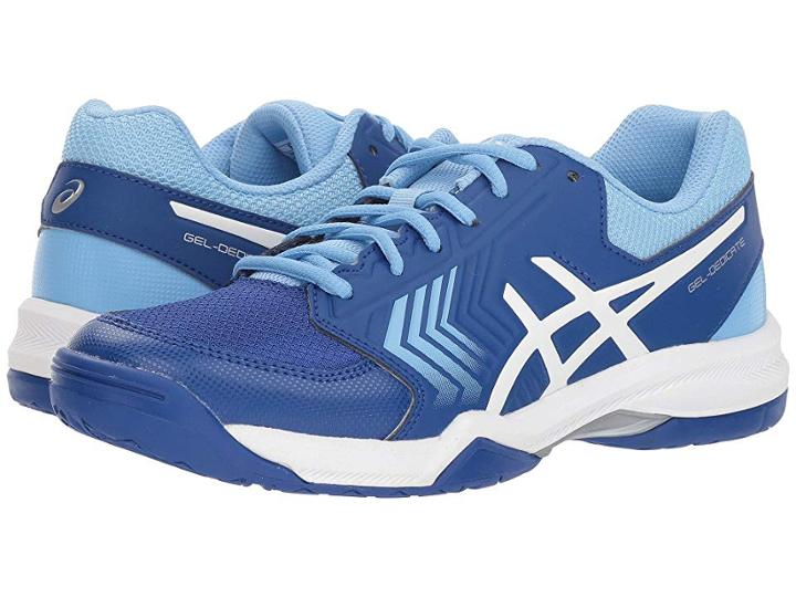 Asics Gel-dedicate 5 (monaco Blue/white) Women's Tennis Shoes