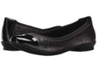 Clarks Neenah Garden (gunmetal Metallic Leather Combination) Women's Flat Shoes