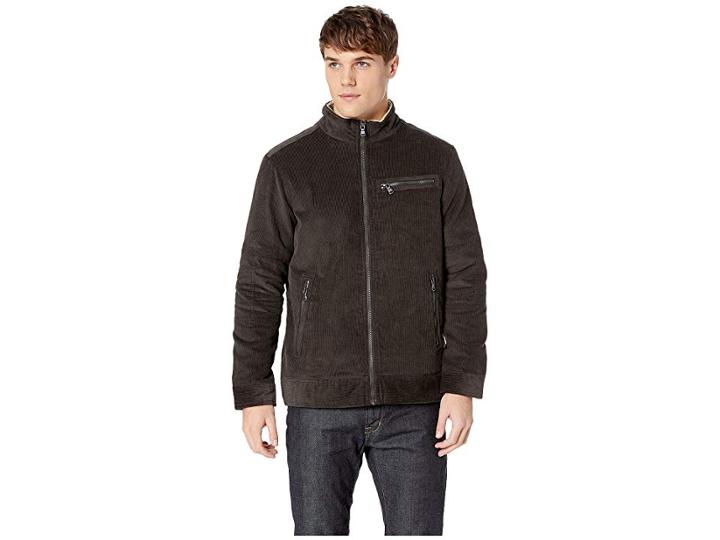 Buffalo David Bitton Corduroy Jacket (dark Brown) Men's Coat