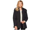 Marc New York By Andrew Marc Rosedelle Honeycomb Mini Quilted Car Coat W/ Detach. Hood (black) Women's Coat