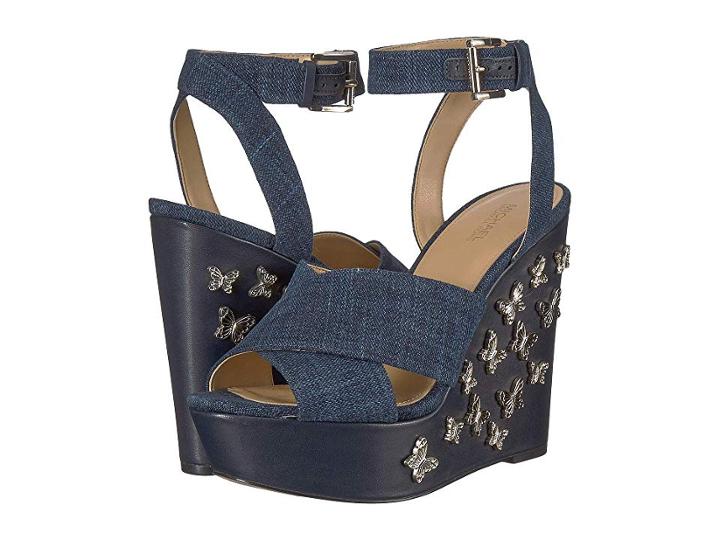 Michael Michael Kors Lacey Wedge (indigo) Women's Shoes