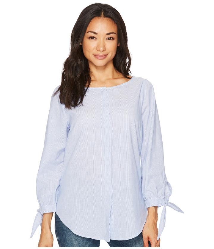 Sanctuary Madie Tie Sleeve Blouse (baby Ticking Stripe) Women's Blouse