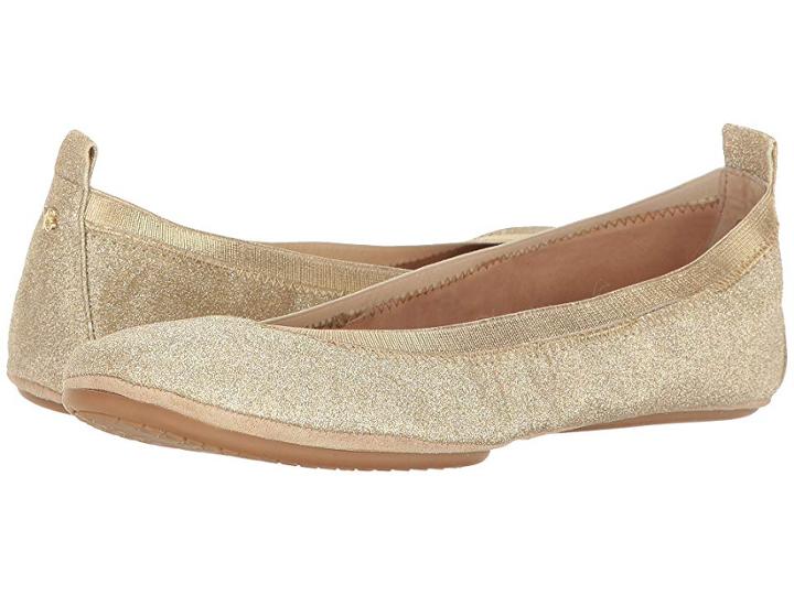 Yosi Samra Samara (gold) Women's Flat Shoes