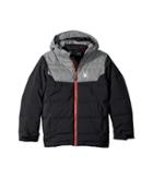 Spyder Kids Clutch Jacket (big Kids) (black/polar Herringbone) Boy's Coat