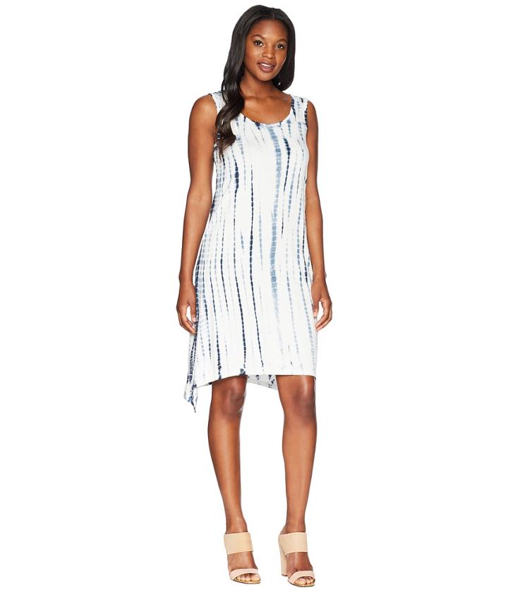 Tribal Soft Jersey Hi-lo Tie-dye Dress (deep Sky) Women's Dress