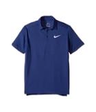 Nike Kids Court Dry Tennis Polo (little Kids/big Kids) (binary Blue/white) Boy's Clothing