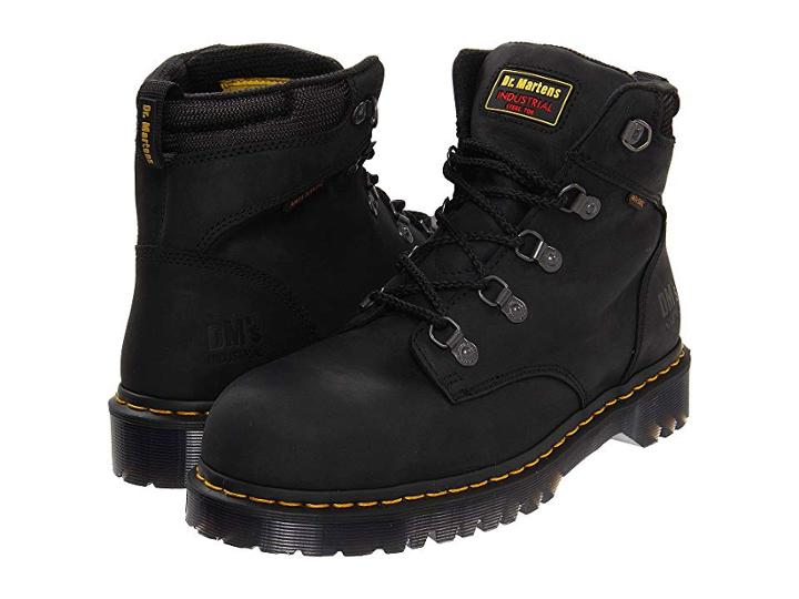 Dr. Martens Holkham Sd (black Industrial Greasy) Men's Industrial Shoes