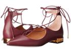 Massimo Matteo Lace-up Flat (bordo) Women's Flat Shoes