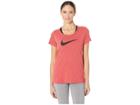 Nike Dry Tee Scoop Swoosh Cross-dye (ember Glow/heather) Women's T Shirt