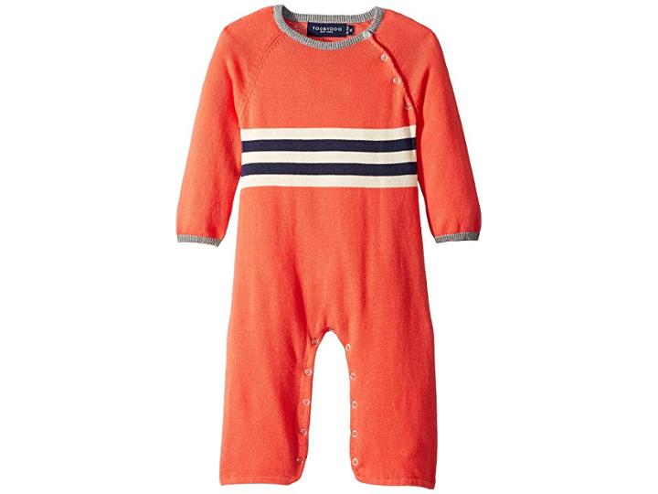 Toobydoo Sweater Knit Jumpsuit (infant) (orange) Boy's Jumpsuit & Rompers One Piece