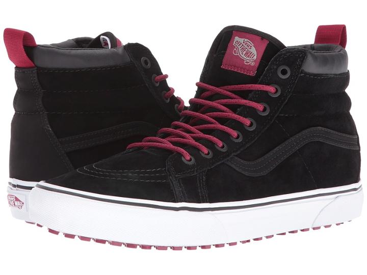Vans Sk8-hi Mte ((mte) Black/beet Red) Skate Shoes