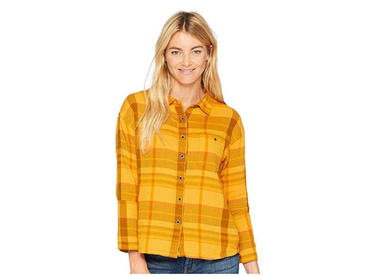 Prana Fillary Top (sunray) Women's Long Sleeve Button Up