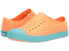 Native Kids Shoes Jefferson (little Kid/big Kid) (lazer Orange/sherbert Blue) Kid's Shoes