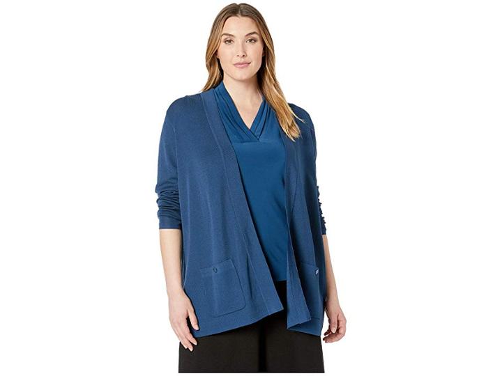 Anne Klein Plus Size Malibu Cardigan (juniper) Women's Clothing