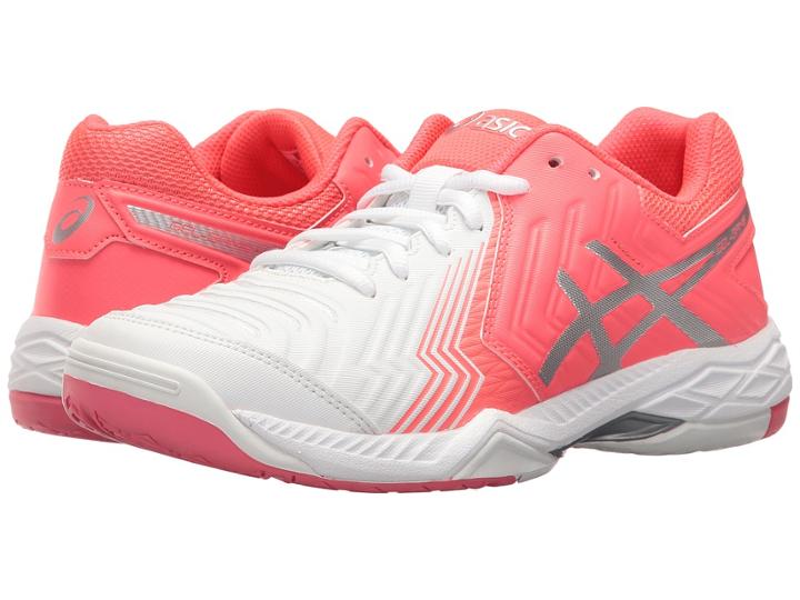 Asics Gel-game 6 (white/diva Pink/silver) Women's Tennis Shoes