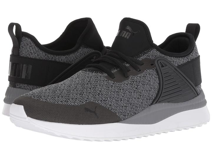 Puma Pacer Next Cage Knit Premium (quiet Shade/puma Black) Men's Shoes