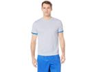 Nike Nikecourt Dri-fit Short Sleeve Tennis Top (half Blue/photo Blue/half Blue) Men's Clothing