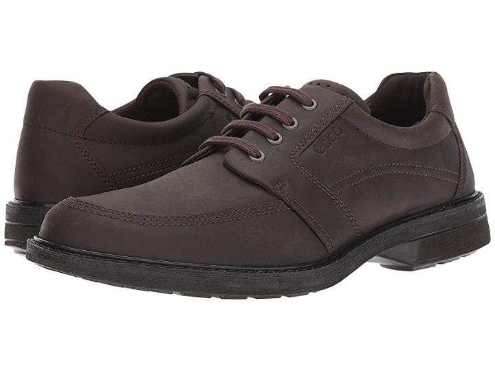 Ecco Turn Tie (coffee Cow Oil Nubuck) Men's Lace Up Casual Shoes