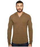 Lucky Brand Knit Hoodie (beech) Men's Sweatshirt