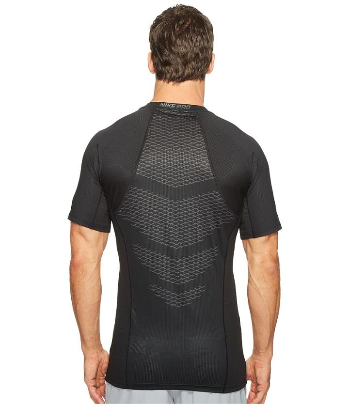 Nike Pro Hypercool Short Sleeve Top (black/black/metallic Hematite) Men's Clothing