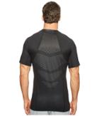 Nike Pro Hypercool Short Sleeve Top (black/black/metallic Hematite) Men's Clothing