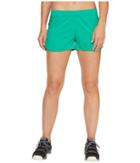 Adidas Outdoor Mountain Fly Shorts (core Green) Women's Shorts