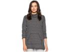 Lilla P Cowl Neck Tunic (black/antique White) Women's Clothing
