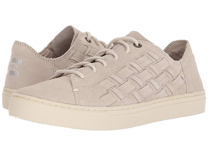 Toms Lenox (birch Suede/basketweave) Women's Lace Up Casual Shoes