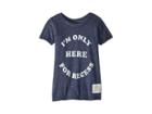 The Original Retro Brand Kids I'm Only Here For Recess Short Sleeve Vintage Tri-blend Tee (toddler) (streaky Navy) Boy's T Shirt