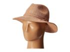 San Diego Hat Company Cth8078 Knit Fedora With Braided Faux Suede (camel) Fedora Hats